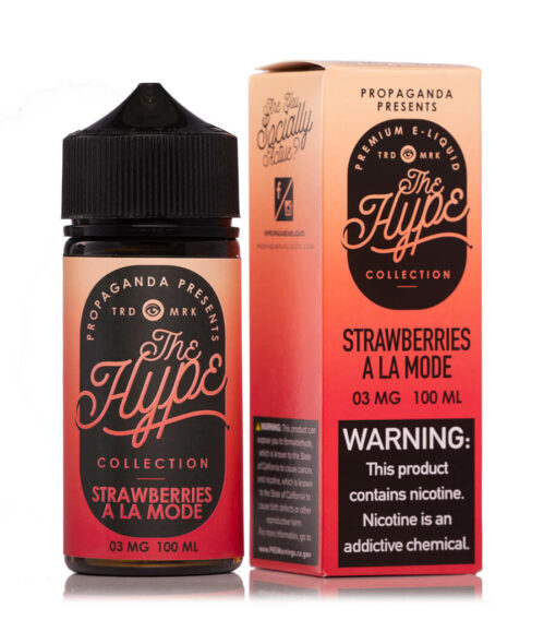 Propaganda The Hype Strawberries A La Mode ejuice