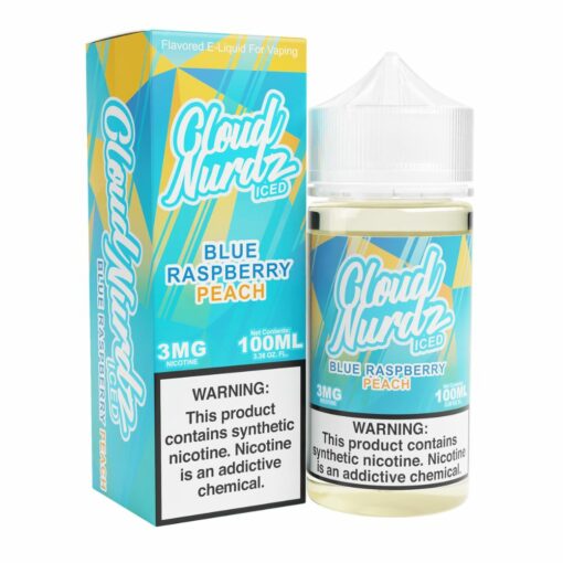 Cloud Nurdz TFN ICED Blue Raspberry Peach 100mL
