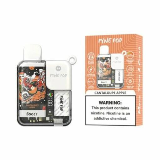 Pyne Pod Boost Disposable Vape 8500 Puffs Cantaloupe Apple