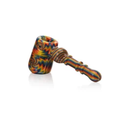 High Society Eris Premium Wig Wag Bubbler (White Rainbow) 1