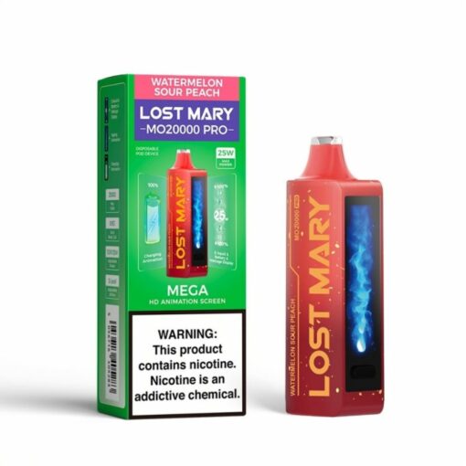 Lost Mary MO20000 PRO Disposable Vape Watermelon Sour Peach