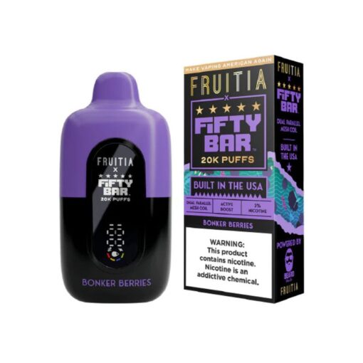 Fifty Bar x Fruitia Disposable Vape - 20000 Puffs - Image 10